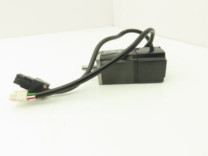 Mitsubishi AC Servo Motor 100W 3000 RPM 105V 0.7A Encoder OBA17-052