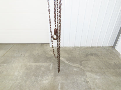 CM Cyclone Series 646 1 Ton 2000Lb Manual Chain Fall Hand Hoist 11' 6" Lift