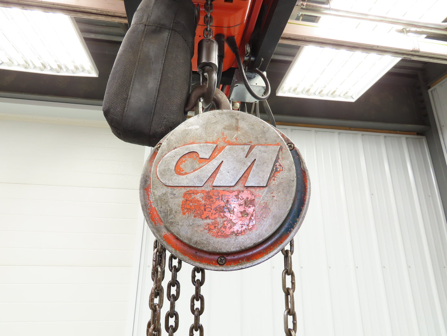CM Cyclone Series 646 1 Ton 2000Lb Manual Chain Fall Hand Hoist 11' 6" Lift