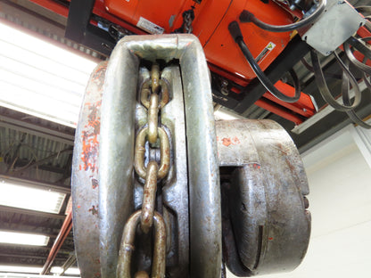 CM Cyclone Series 646 1 Ton 2000Lb Manual Chain Fall Hand Hoist 11' 6" Lift
