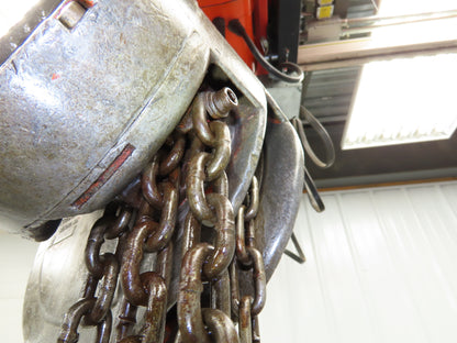 CM Cyclone Series 646 1 Ton 2000Lb Manual Chain Fall Hand Hoist 11' 6" Lift