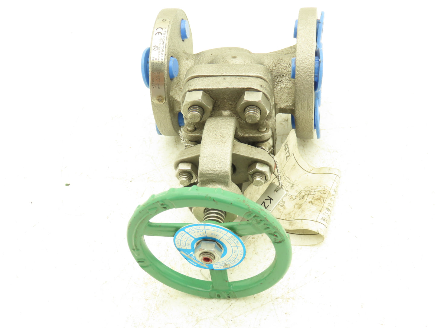 Kitz B16-34 1/2" Gate Valve Rising Stem Flanged SS CF8M Body
