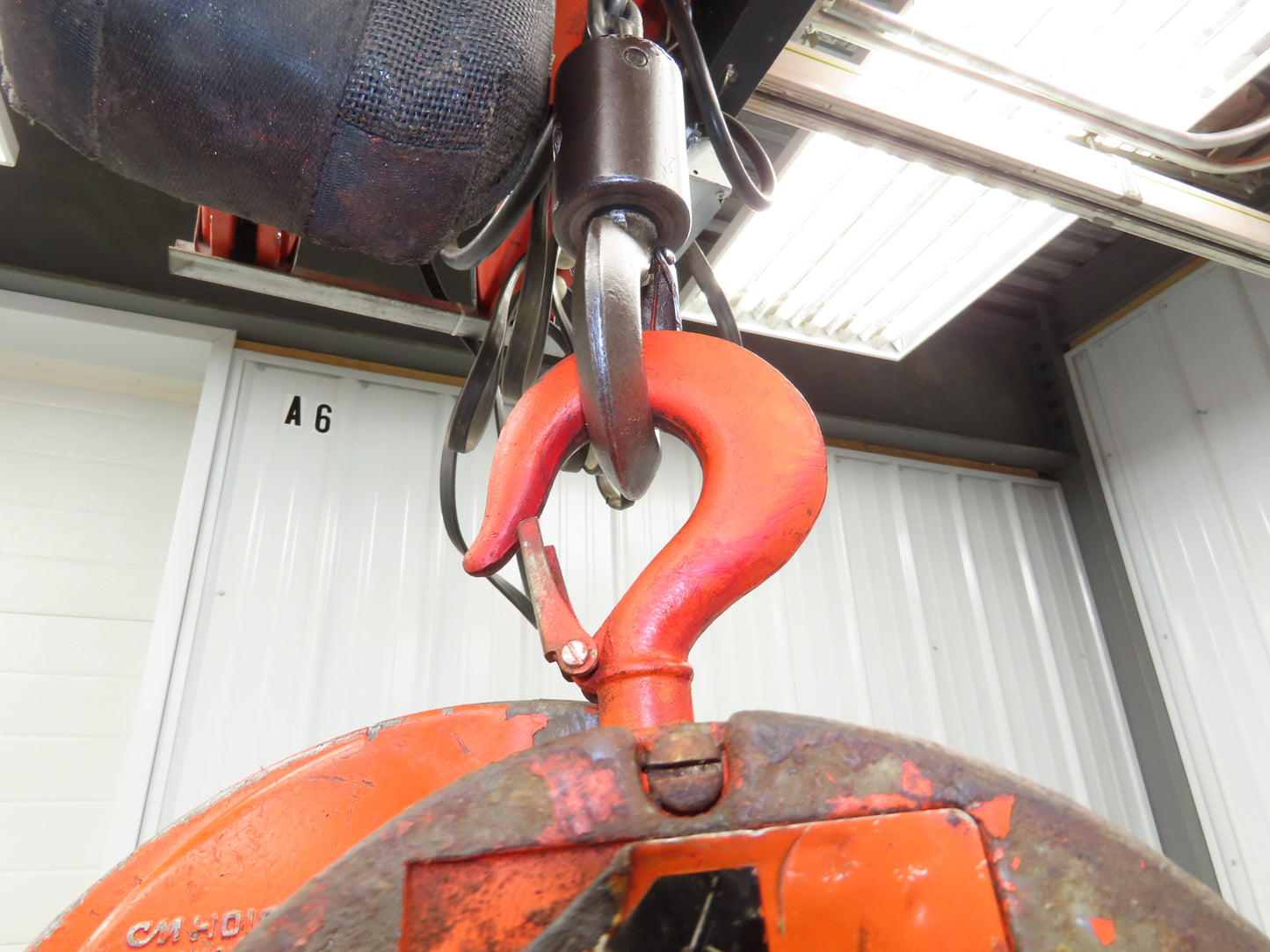 CM Cyclone 1 Ton 2000Lb Manual Chain Fall Hand Hoist 8' 6" Lift