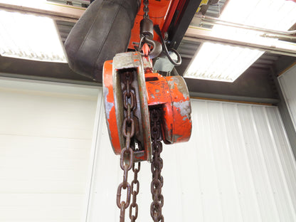 CM Cyclone 1 Ton 2000Lb Manual Chain Fall Hand Hoist 8' 6" Lift