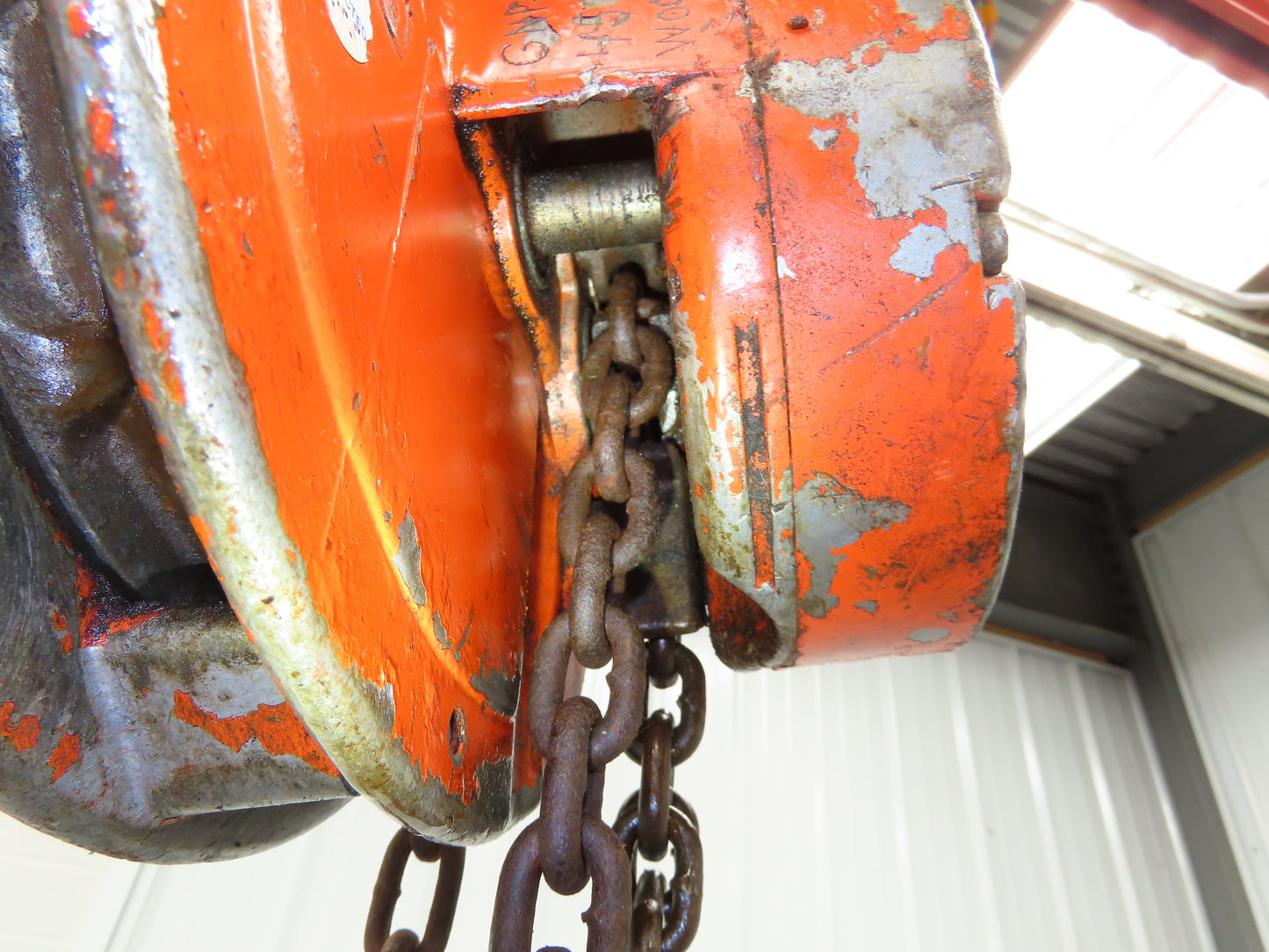 CM Cyclone 1 Ton 2000Lb Manual Chain Fall Hand Hoist 8' 6" Lift