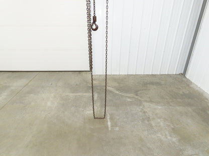 CM Cyclone 1 Ton 2000Lb Manual Chain Fall Hand Hoist 8' 6" Lift