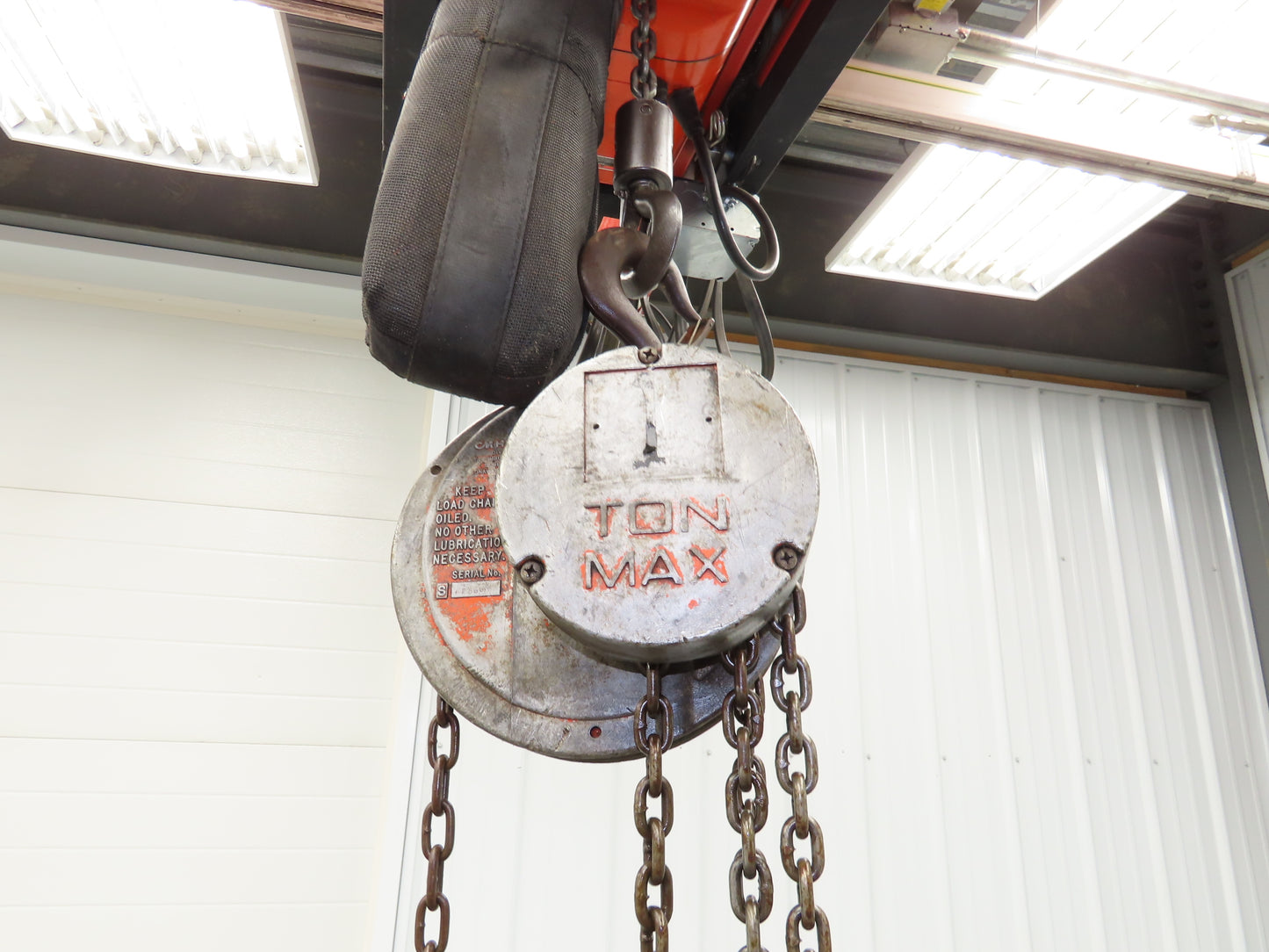 CM Cyclone 1 Ton 2000Lb Manual Chain Fall Hand Hoist 8' 6" Lift
