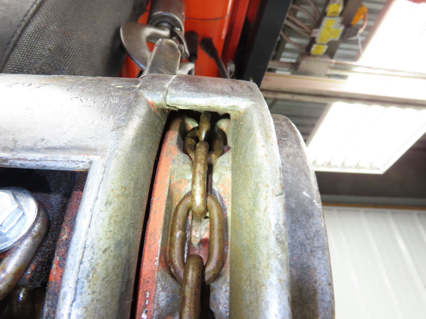 CM Cyclone 1 Ton 2000Lb Manual Chain Fall Hand Hoist 8' 6" Lift