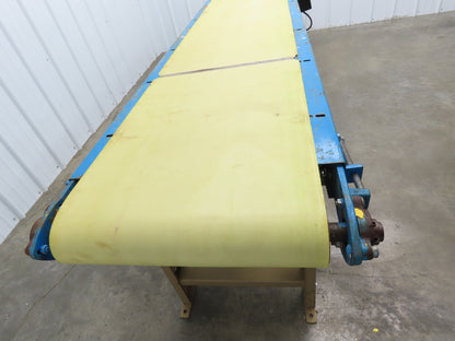 21.5"W x 10'L Slider Bed Conveyor 18"Belt 115V Variable Speed Drive 5-75FPM