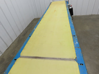 21.5"W x 10'L Slider Bed Conveyor 18"Belt 115V Variable Speed Drive 5-75FPM