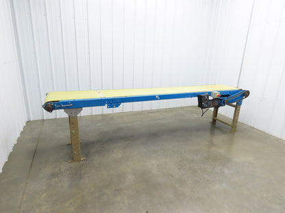 21.5"W x 10'L Slider Bed Conveyor 18"Belt 115V Variable Speed Drive 5-75FPM