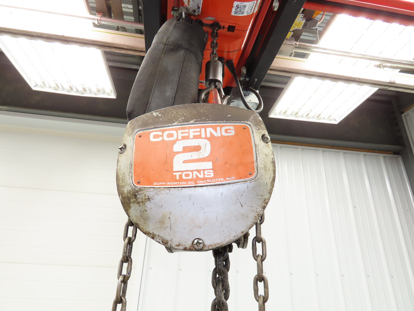 Coffing Superoid 2 Ton 4000Lb Manual Chain Fall Hand Hoist 12' 9" Lift