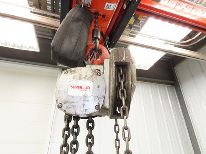 Coffing Superoid 2 Ton 4000Lb Manual Chain Fall Hand Hoist 12' 9" Lift