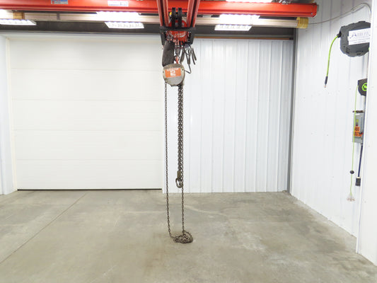 Coffing Superoid 2 Ton 4000Lb Manual Chain Fall Hand Hoist 12' 9" Lift