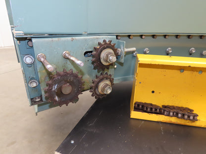 Hytrol 18"x 90° RH Curve Accumulation Roller Conveyor 15"BF V-Belt Slave Drive