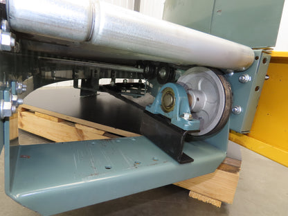 Hytrol 18"x 90° RH Curve Accumulation Roller Conveyor 15"BF V-Belt Slave Drive