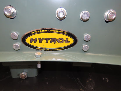 Hytrol 18"x 90° LH Curve Accumulation Roller Conveyor 15"BF V-Belt Slave Drive