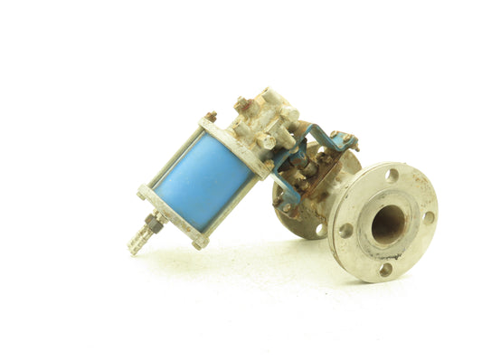 Jamesbury 2" 5150 31 3600 TT 316SS Ball Valve & Pneumatic Actuator ST50E