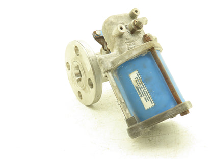 Jamesbury 1-1/2" 530S 31 3600TT 316SS Ball Valve & Pneumatic Actuator ST50E