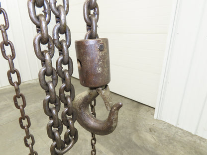 CM Cyclone Model S 2 Ton 4000Lb Manual Chain Fall Hand Hoist 8' 6" Lift