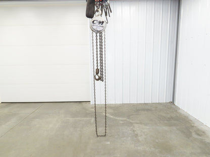 CM Cyclone Model S 2 Ton 4000Lb Manual Chain Fall Hand Hoist 8' 6" Lift