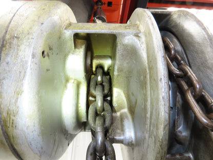 CM Cyclone Model S 2 Ton 4000Lb Manual Chain Fall Hand Hoist 8' 6" Lift