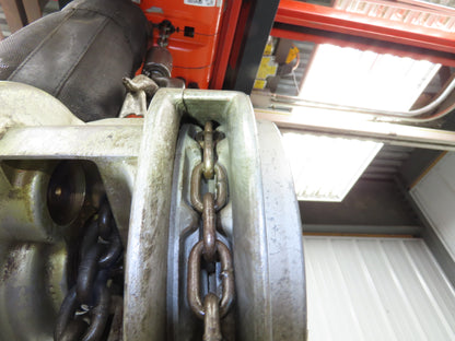 CM Cyclone Model S 2 Ton 4000Lb Manual Chain Fall Hand Hoist 8' 6" Lift