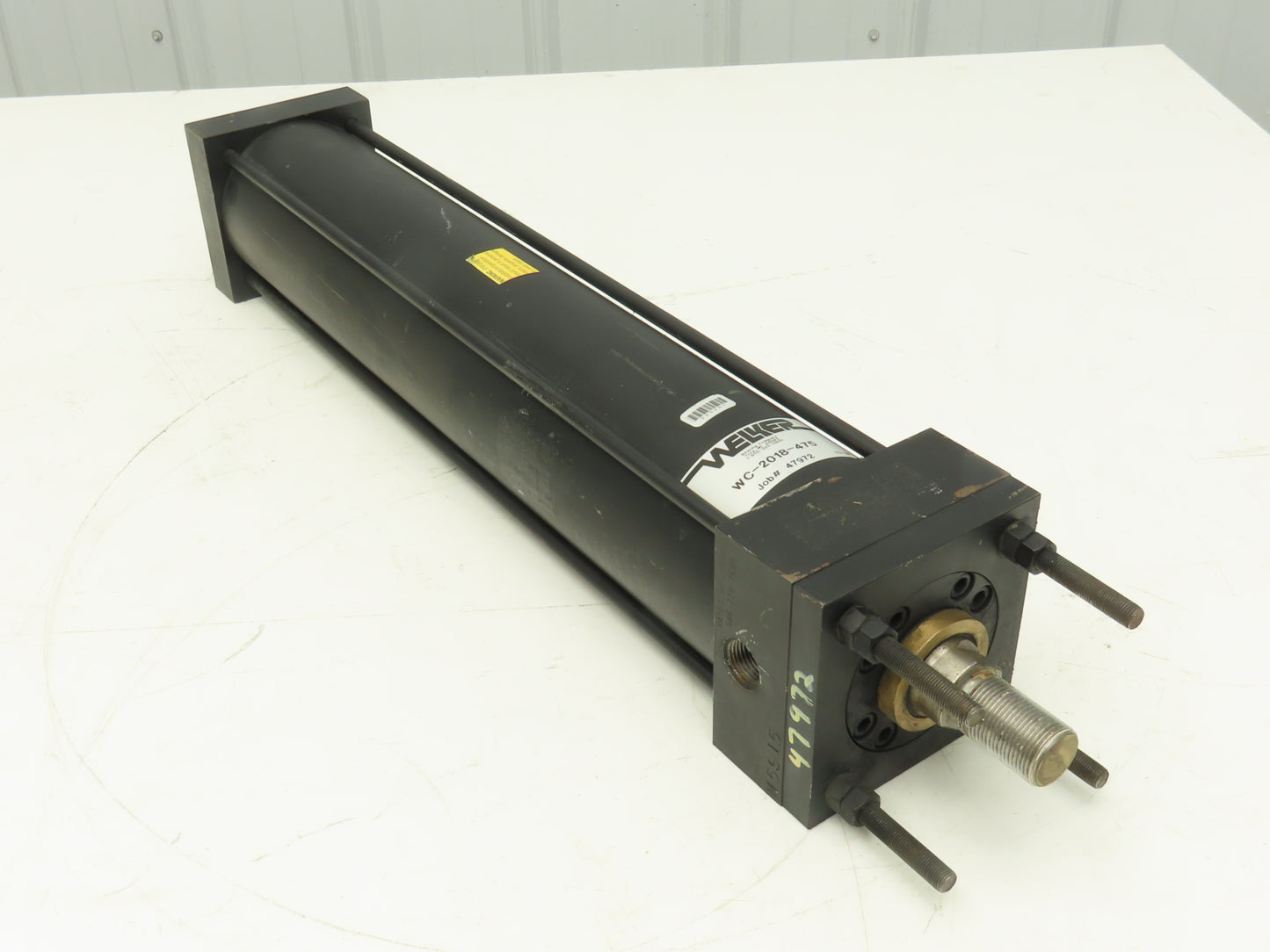 Welker Bearing WC-2018-475 Pneumatic Air Cylinder 4" Bore 475mm Stroke