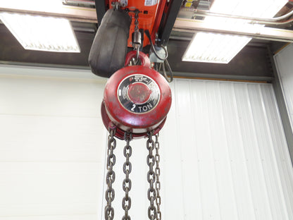Detroit 2 Ton 4000Lb Manual Chain Fall Hand Hoist 9' Lift