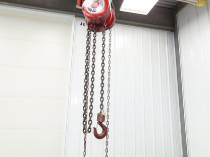 Detroit 2 Ton 4000Lb Manual Chain Fall Hand Hoist 9' Lift