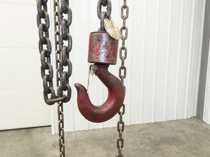 Detroit 2 Ton 4000Lb Manual Chain Fall Hand Hoist 9' Lift