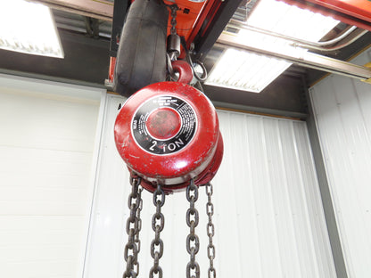 Detroit 2 Ton 4000Lb Manual Chain Fall Hand Hoist 9' Lift