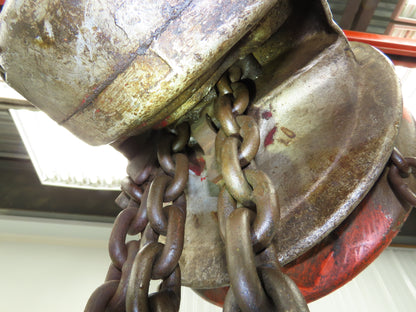 CM 2 Ton 4000Lb Manual Chain Fall Hand Hoist 15' Lift