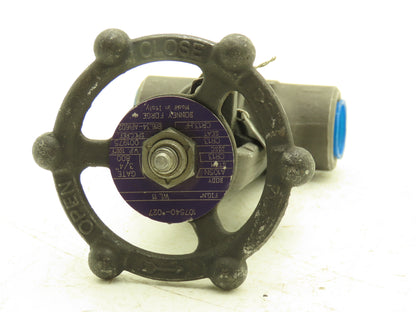 Bonney Forge WL-11-T Gate Valve 3/4" x 3/4" NPT-NPT Forged Steel