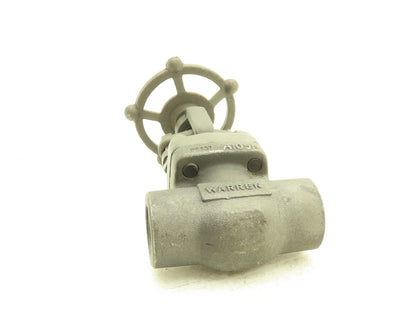 Warren 852-T Globe Valve 1"NPT Rising Stem Bolted Bonnet A105N 800# Steel