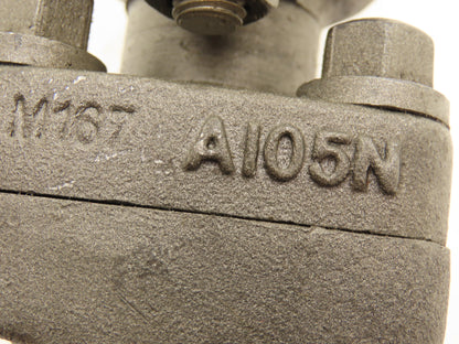 Warren 852-T Globe Valve 1"NPT Rising Stem Bolted Bonnet A105N 800# Steel