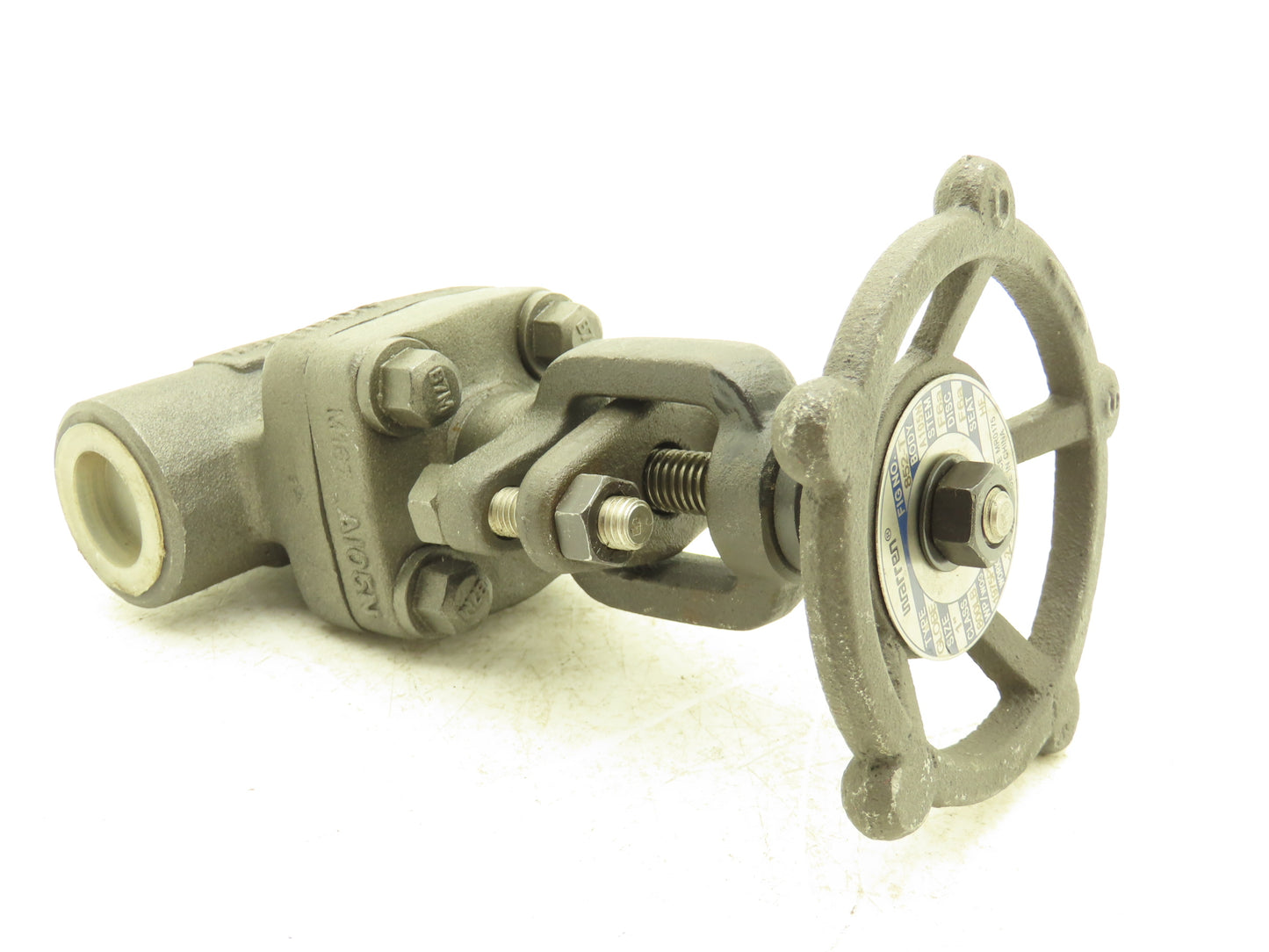 Warren 852-T Globe Valve 1"NPT Rising Stem Bolted Bonnet A105N 800# Steel