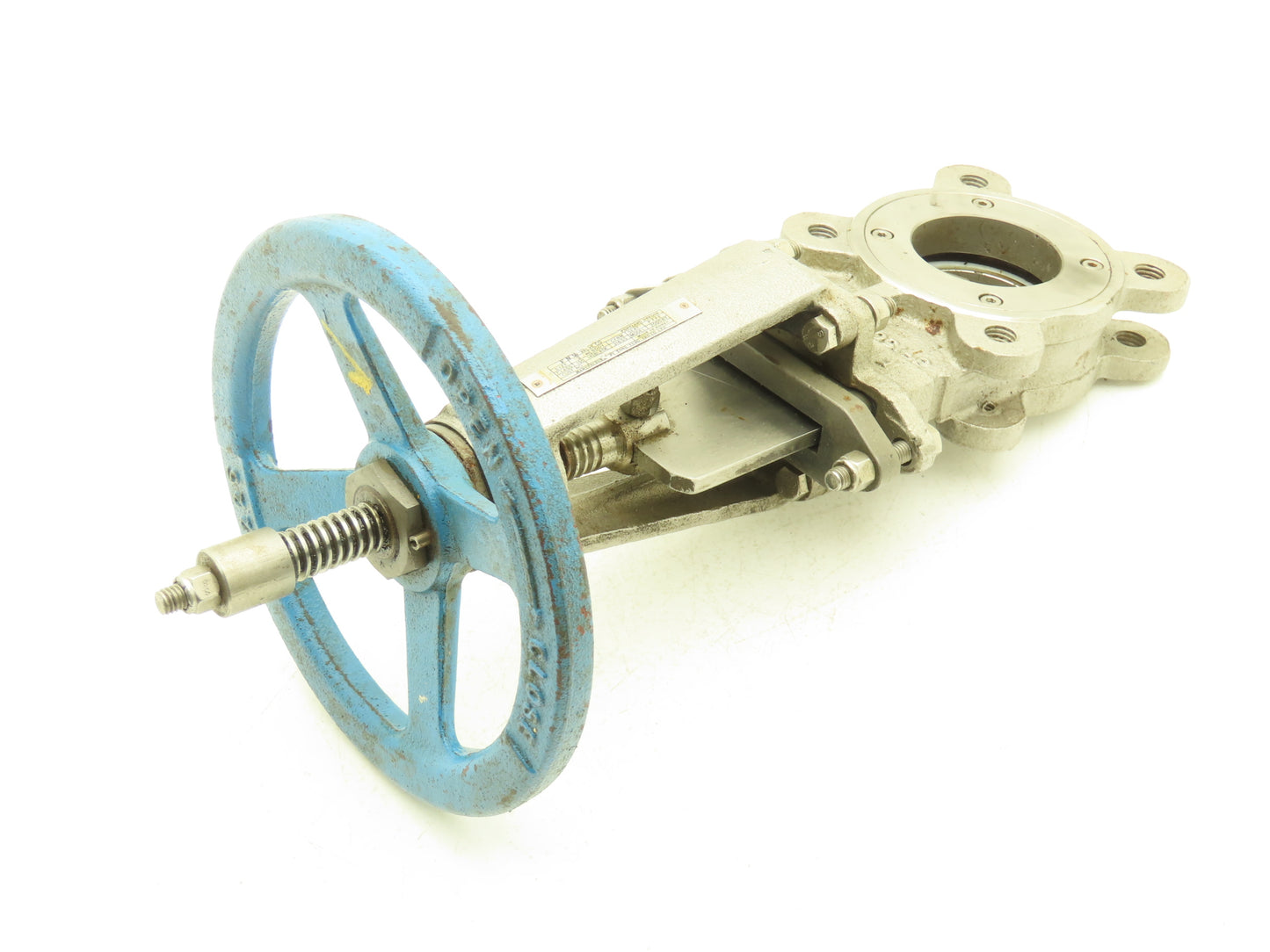 FNW 2000BT 3" Knife Gate Valve Rising Stem PTFE Seat 316 SS Knife Blade 9" Wheel