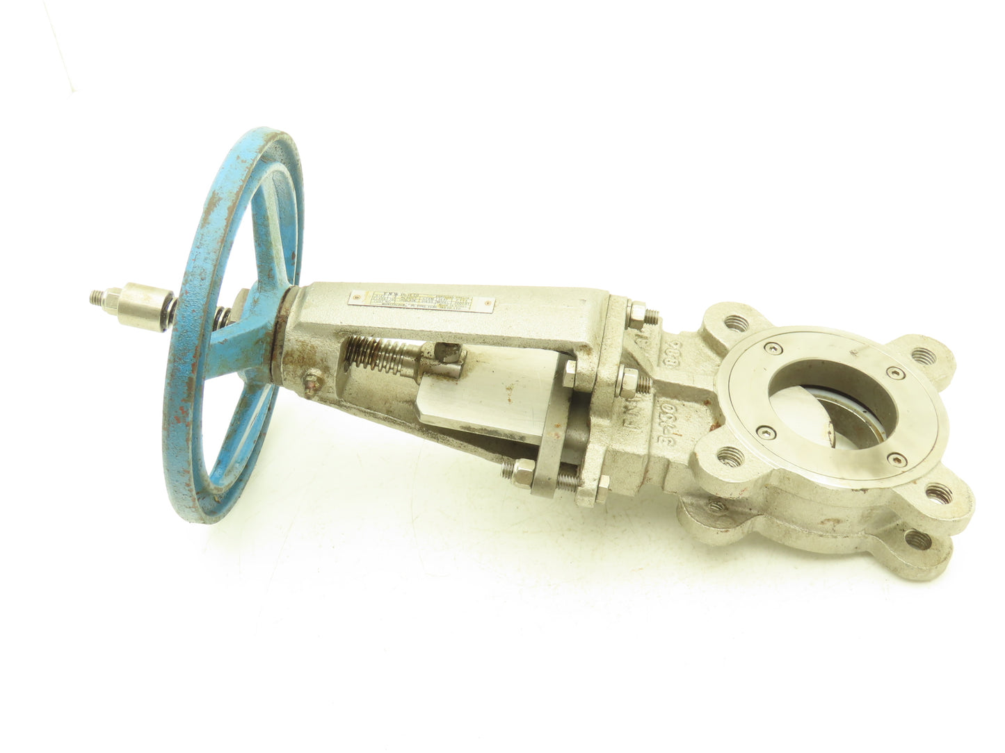 FNW 2000BT 3" Knife Gate Valve Rising Stem PTFE Seat 316 SS Knife Blade 9" Wheel