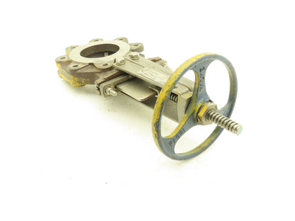 ITT Fabri-Valve C37S316 4" Stainless Knife Gate Valve Rising Stem Metal Seat
