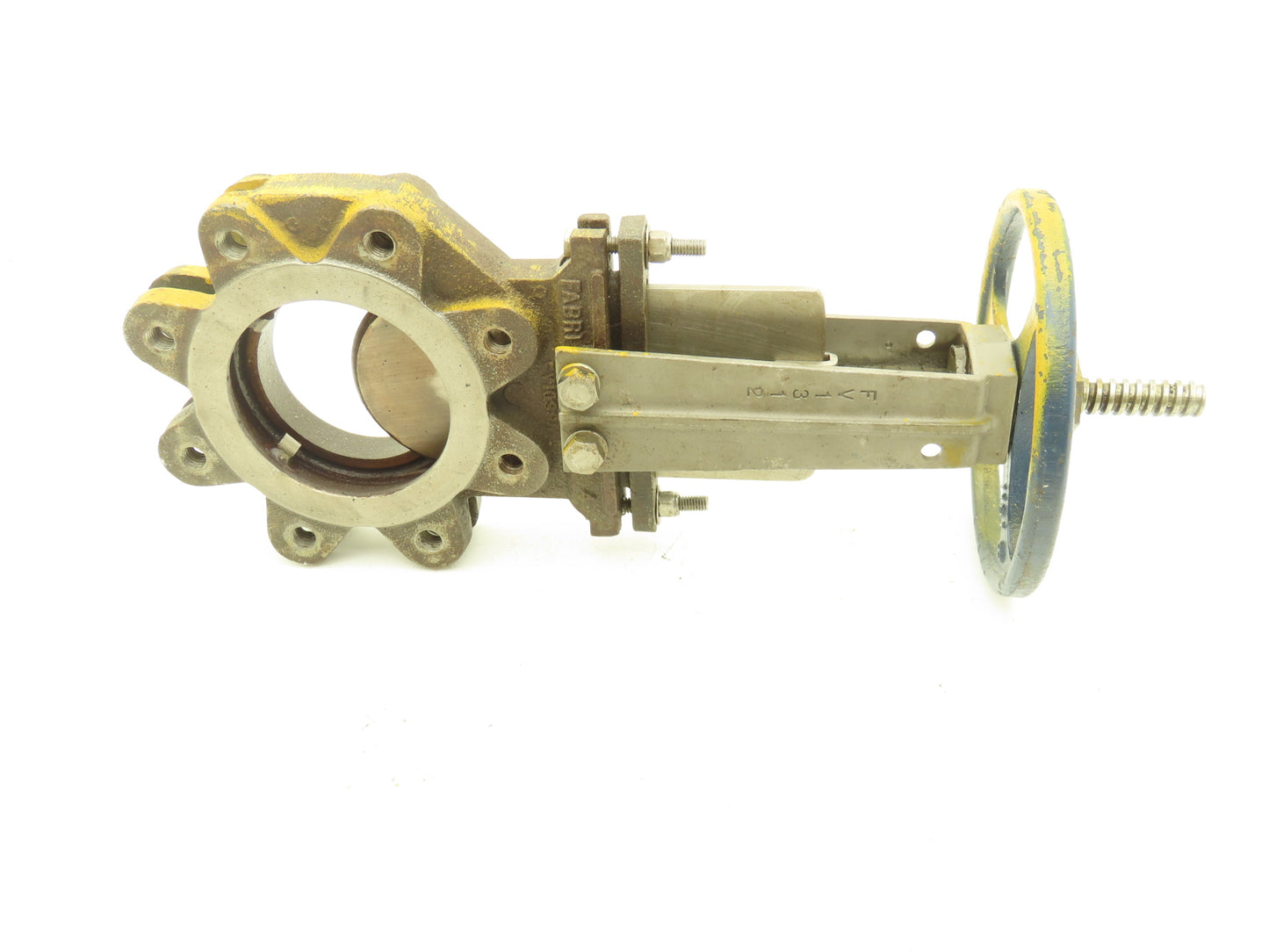 ITT Fabri-Valve C37S316 4" Stainless Knife Gate Valve Rising Stem Metal Seat