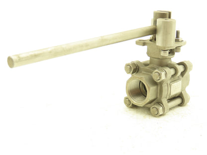 Duravalve DM340 Stainless Ball Valve 3/4"NPT Threaded 1500 PSI Manual Lever