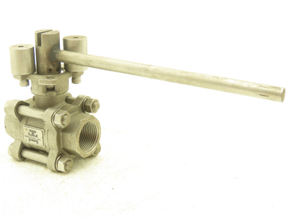 Duravalve DM340 Stainless Ball Valve 3/4"NPT Threaded 1500 PSI Manual Lever