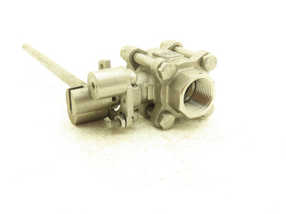 Duravalve DM340 Stainless Ball Valve 3/4"NPT Threaded 1500 PSI Manual Lever