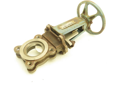 DeZurik 9258997 3" Knife Gate Valve 304 SS Rising Stem Fig. 824