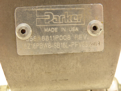 Parker 16Z16PBW8-SB16L-PF-V-SS Swing Out Ball Valve & Actuator 1"Tube/Butt Weld