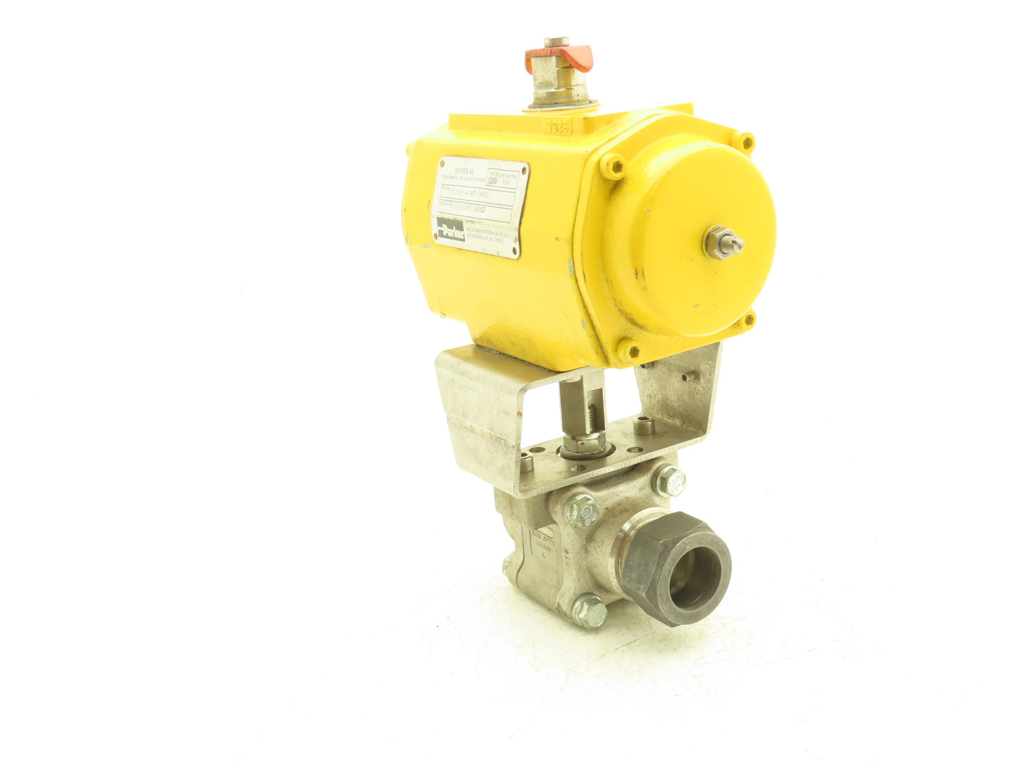 Parker 16Z16PBW8-SB16L-PF-V-SS Swing Out Ball Valve & Actuator 1"Tube/Butt Weld