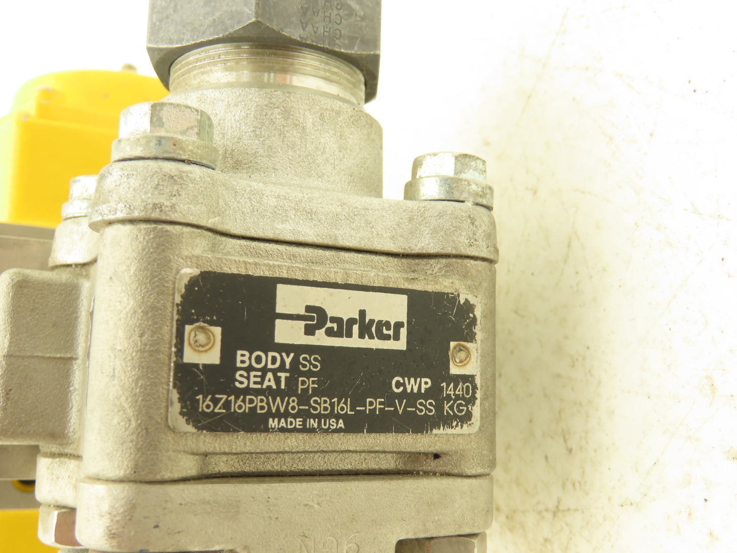 Parker 16Z16PBW8-SB16L-PF-V-SS Swing Out Ball Valve & Actuator 1"Tube/Butt Weld