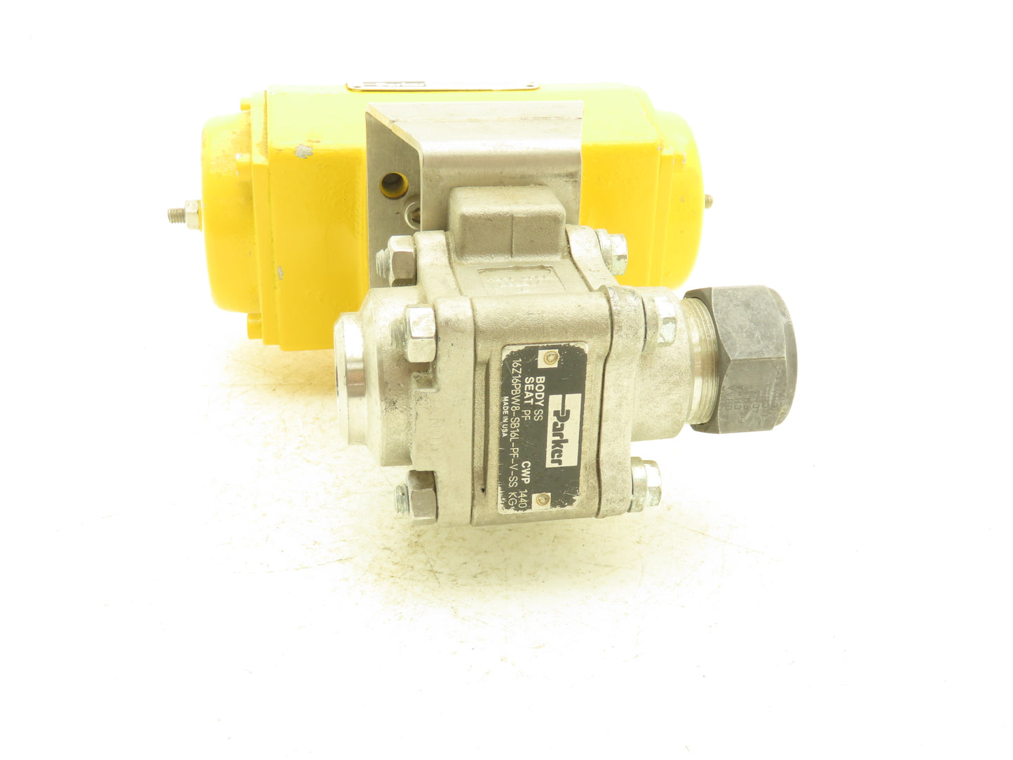 Parker 16Z16PBW8-SB16L-PF-V-SS Swing Out Ball Valve & Actuator 1"Tube/Butt Weld