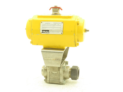 Parker 16Z16PBW8-SB16L-PF-V-SS Swing Out Ball Valve & Actuator 1"Tube/Butt Weld